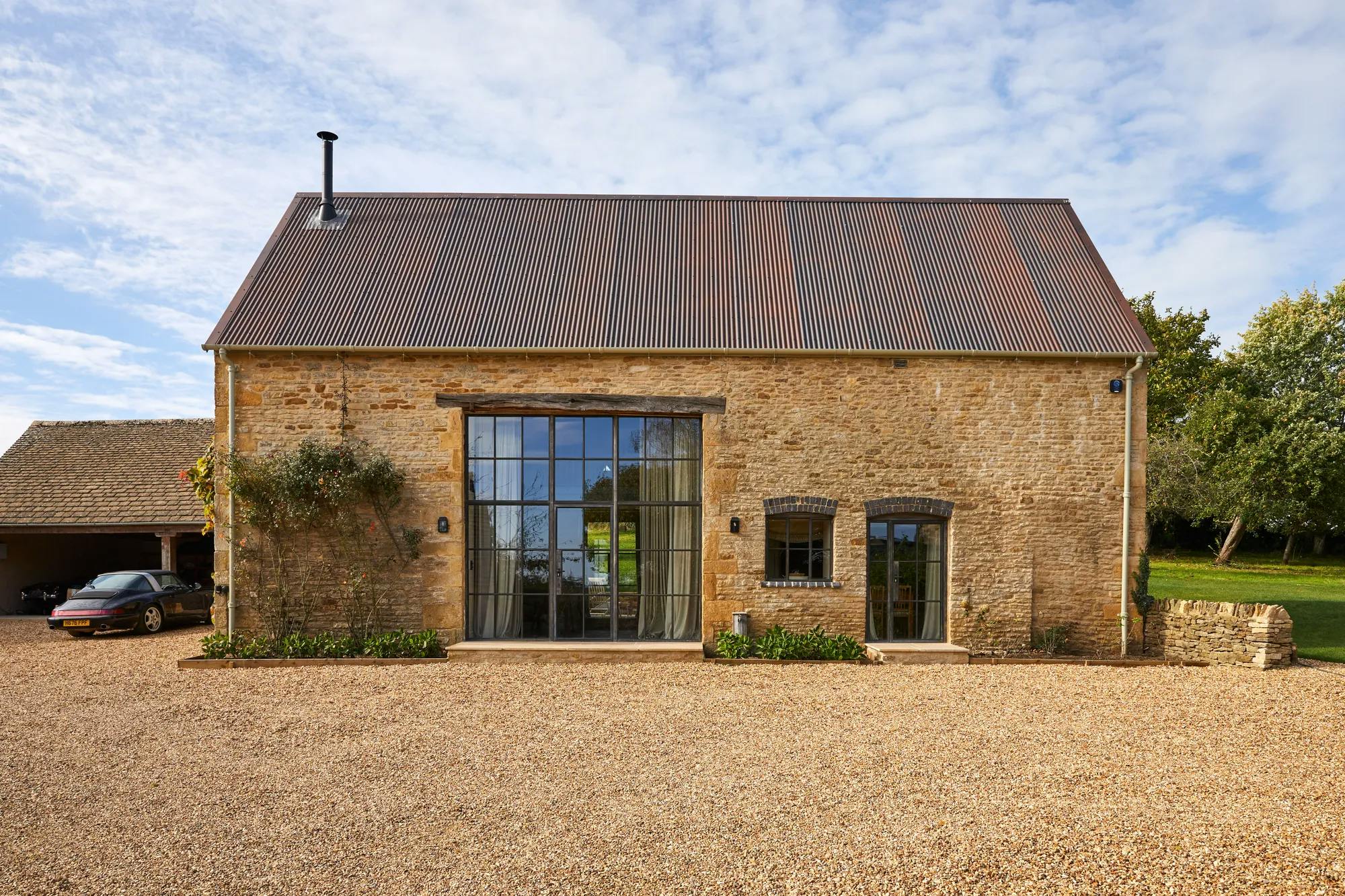 Farmhouse Renovation and Converted Barns With Pool